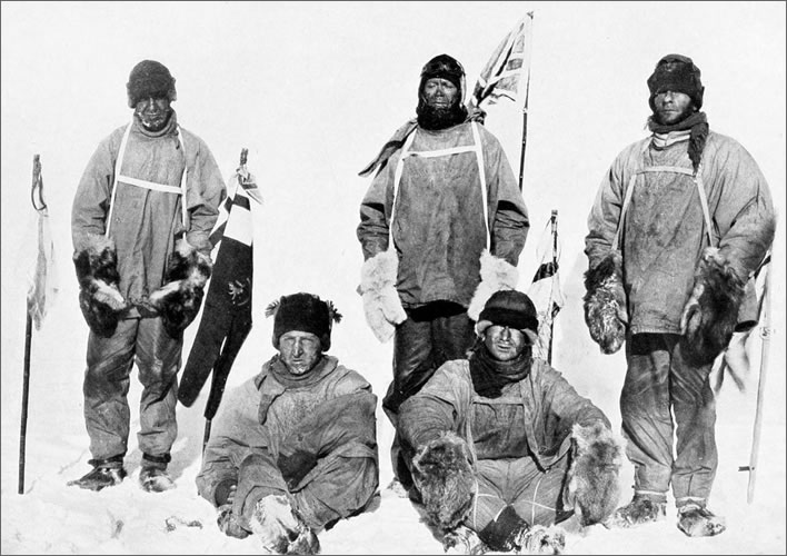 Terra Nova expedition: the Polar Party, a picture of desolation.