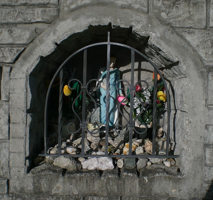 The shrine to St Barbara in close-up 1