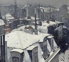 Gustave Caillebotte, 'Rooftops In The Snow', 1878.
