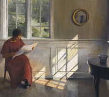 Peder Ilsted, 'A Sunlit Interior', 1909