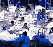 Dance of death: From Danny Boyle's NHS drama at the opening ceremony of the London Olympics in 2012.