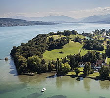 The Au Peninsula in the Lake of Zurich