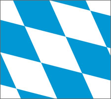 Bavarian flag detail