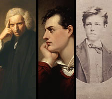 Laurence Sterne, Lord Byron, Arthur Rimbaud