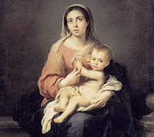 Bartolomé Esteban Murillo, 'Maria mit dem Kind', c.1670-80, Dresden.