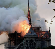 Notre Dame, Paris, 15 April 2019.