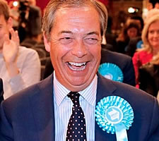 No laughing matter, Mr Farage.