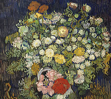 Vincent van Gogh, 'Bouquet of Flowers in a Vase', 1890.