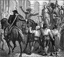 Blancpain-Renaud, Orleans being taken to the guillotine, 6 November 1793.