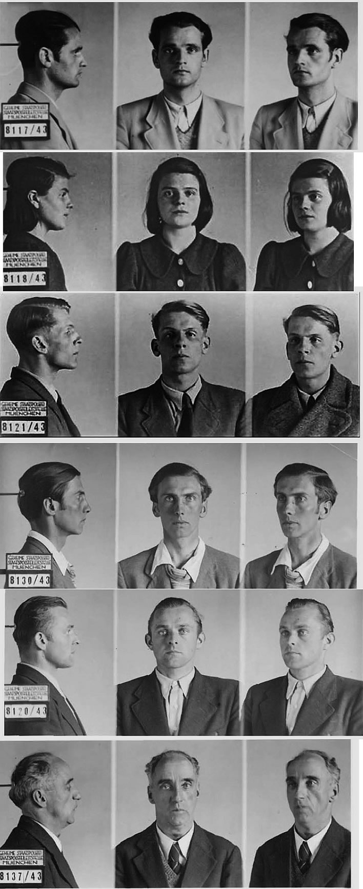 Die Weisse Rose, Gestapo photos