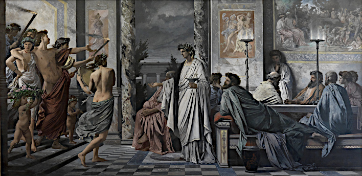 Anselm Feuerbach, Das Gastmahl (version 1), 1869