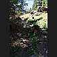 The middle section of the path is steeper and very rocky.