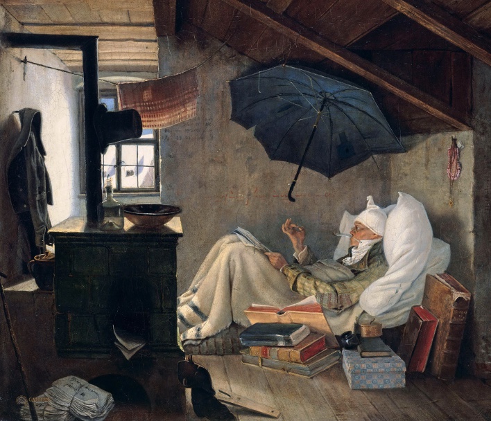 Carl Spitzweg, The Poor Poet, 1837